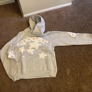 Spyder Gray and White Star Pattern Hoodie